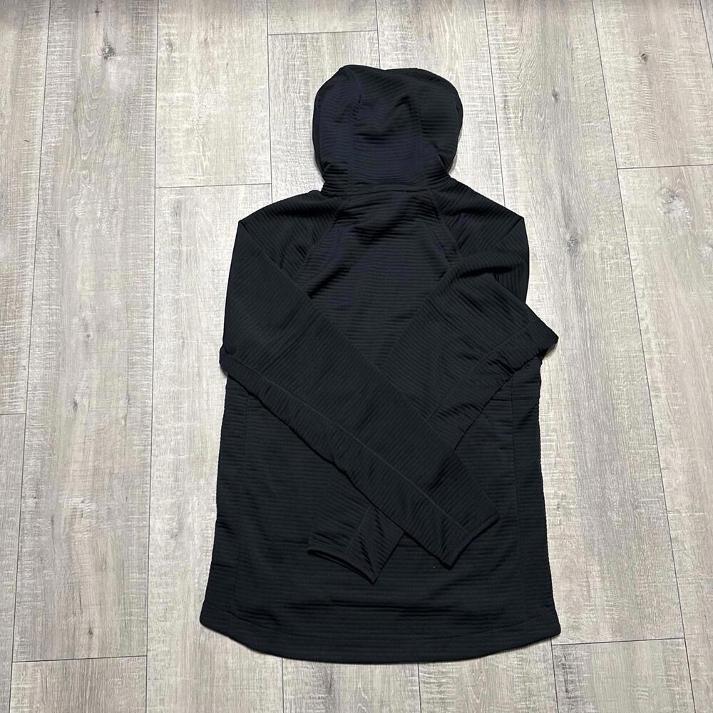 Nike Dri-Fit Fleece Ribbed Knit Training Hoodie Black DV9821-010 Size Small Men - Picture 5 of 7